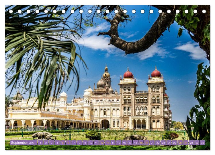 Produktbild: Indien - Der S&uuml;den (Tischkalender 2026 DIN A5 quer), CALVENDO Monatskalender