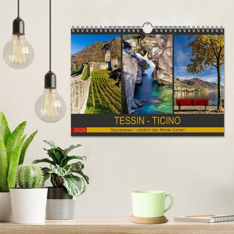 Produktbild: Tessin - Ticino (Wandkalender 2026 DIN A4 quer), CALVENDO Monatskalender