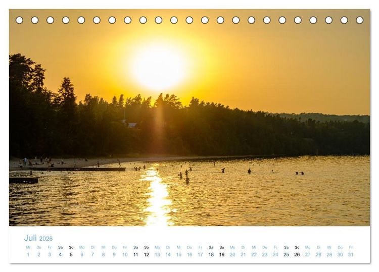 Produktbild: Schwedens Seen (Tischkalender 2026 DIN A5 quer), CALVENDO Monatskalender
