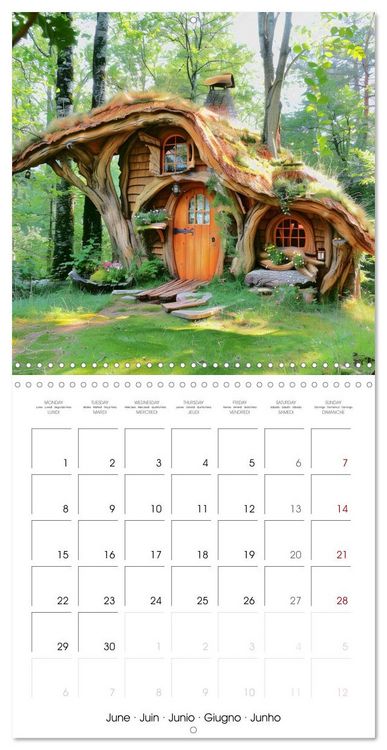Produktbild: Enchanted Cabins (Wall Calendar 2026 12 &times; 12 Inch) CALVENDO 12 Month Wall Calendar