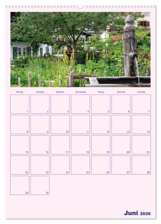 Produktbild: Rund um Bayern (Wandkalender 2026 DIN A2 hoch), CALVENDO Monatskalender