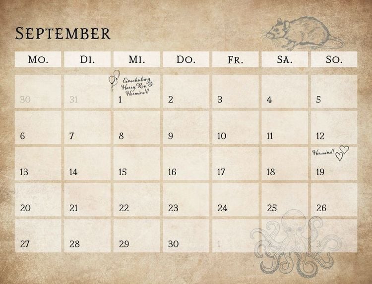 Produktbild: Der inoffizielle K&uuml;chenkalender f&uuml;r Harry Potter Fans 2027
