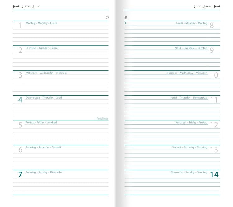 Produktbild: Buchkalender 2027 Schwarz