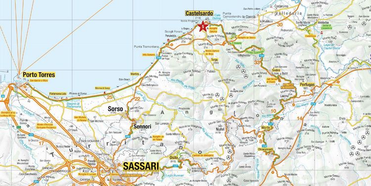 Produktbild: MARCO POLO Reisekarte Italien 15 Sardinien 1:200.000