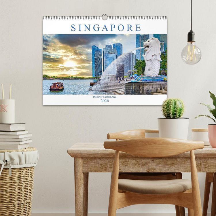 Produktbild: Singapore - Discover Central Area (Wall Calendar 2026 DIN A3 landscape), CALVENDO 12 Month Wall Calendar
