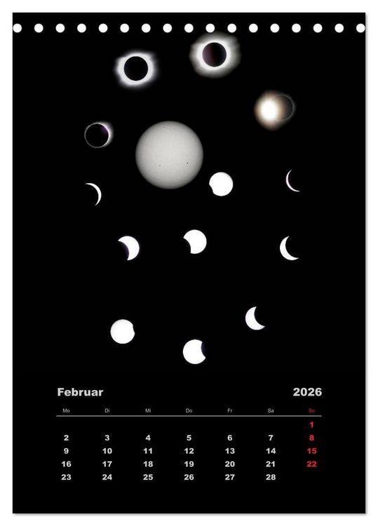 Produktbild: Wunderbares Universum (Tischkalender 2026 DIN A5 hoch), CALVENDO Monatskalender