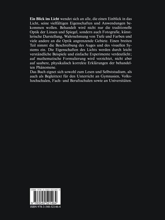 Produktbild: Ein Blick ins Licht