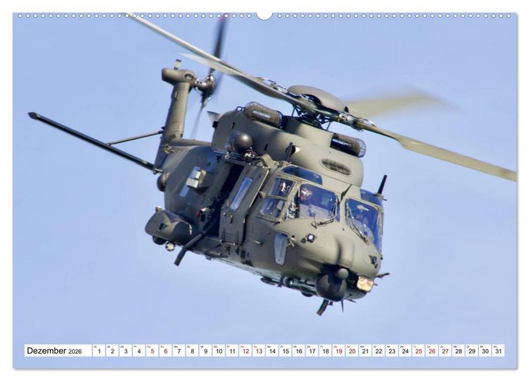 Produktbild: Hubschrauber in Action (Wandkalender 2026 DIN A2 quer), CALVENDO Monatskalender