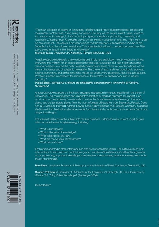 Produktbild: Arguing About Knowledge