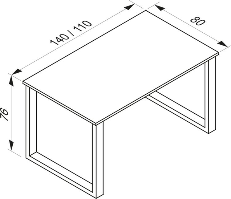 Produktbild: Premium Esstisch K&uuml;chentisch Xona X 140x80