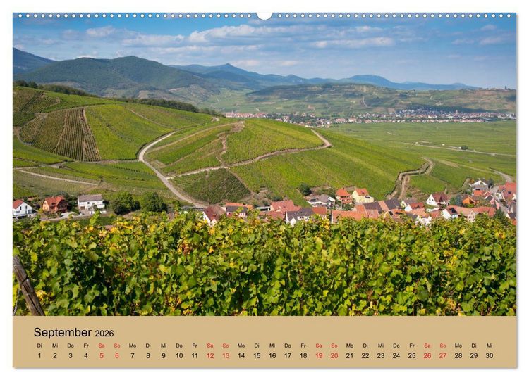 Produktbild: Landschaften im Elsass (Wandkalender 2026 DIN A2 quer), CALVENDO Monatskalender