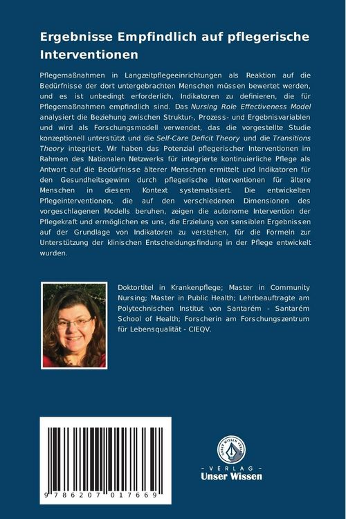 Produktbild: Ergebnisse Empfindlich auf pflegerische Interventionen