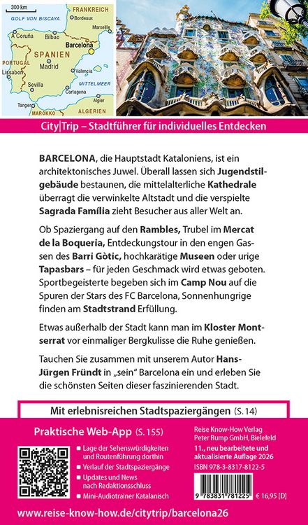Produktbild: Reise Know-How CityTrip Barcelona