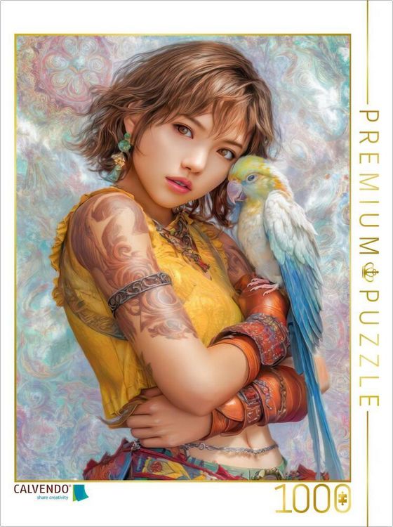 Produktbild: CALVENDO Puzzle Taatoo Frauen in Manga-&Auml;sthetik | 1000 Teile Lege-Gr&ouml;&szlig;e 64x48cm Foto-Puzzle f&uuml;r gl&uuml;ckliche Stunden