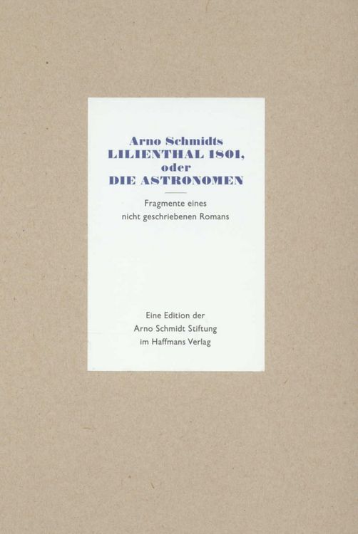 Produktbild: Lilienthal 1801, oder Die Astronomen