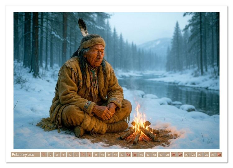 Produktbild: Spiritual Native American (Wall Calendar 2026 DIN A3 landscape), CALVENDO 12 Month Wall Calendar