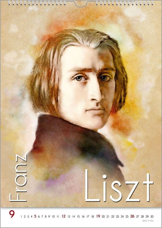 Produktbild: Komponisten-Kalender, ein Musik-Kalender 2027, DIN A4