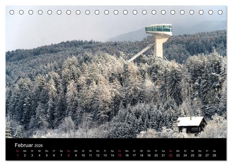 Produktbild: Innsbruck - Capital of the Alps (Tischkalender 2026 DIN A5 quer), CALVENDO Monatskalender