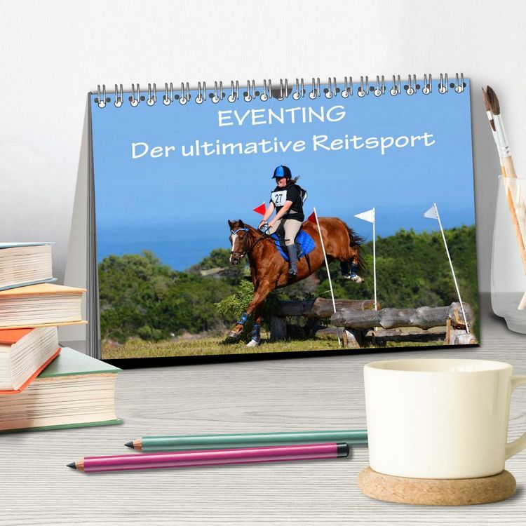 Produktbild: Eventing - Der ultimative Reitsport (Tischkalender 2026 DIN A5 quer), CALVENDO Monatskalender
