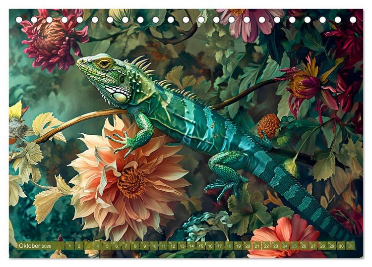 Produktbild: Gartengefl&uuml;ster - Tierische Besucher in der Bl&uuml;tenf&uuml;lle (Tischkalender 2026 DIN A5 quer), CALVENDO Monatskalender