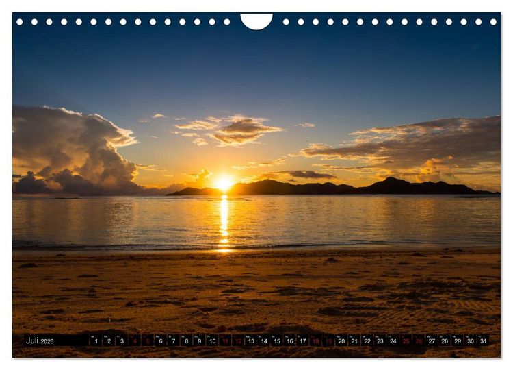 Produktbild: Trauminseln Seychellen (Wandkalender 2026 DIN A4 quer), CALVENDO Monatskalender