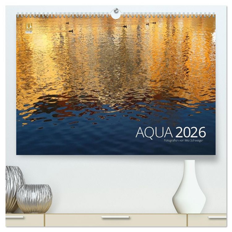 Produktbild: Aqua 2026 Fotografien von Mio Schweiger (hochwertiger Premium Wandkalender 2026 DIN A2 quer), Kunstdruck in Hochglanz