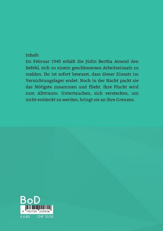 Produktbild: Die Flucht der J&uuml;din Bertha Amend