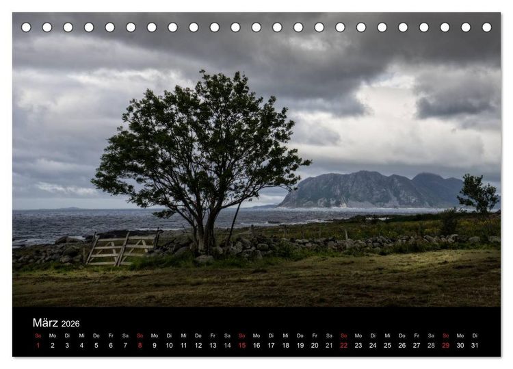 Produktbild: Norwegen - Vom Westen zum S&uuml;den (Tischkalender 2026 DIN A5 quer), CALVENDO Monatskalender
