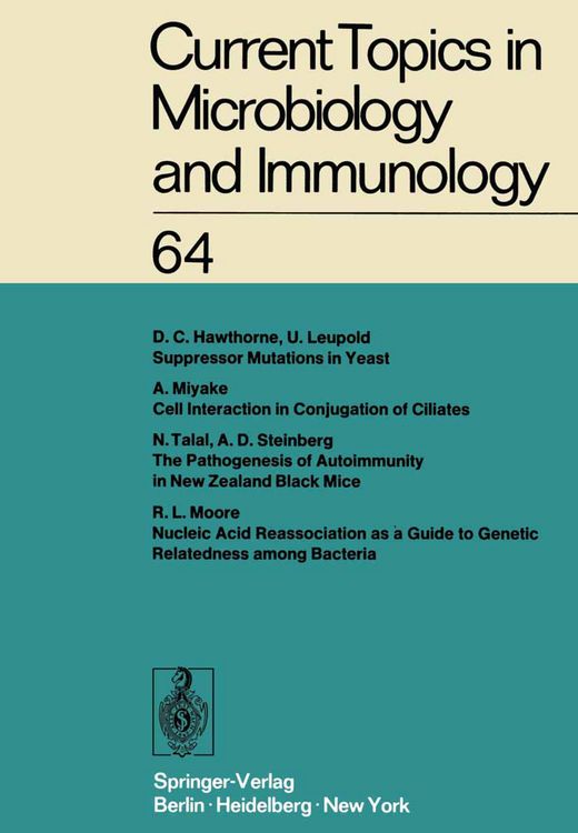 Produktbild: Current Topics in Microbiology and Immunology