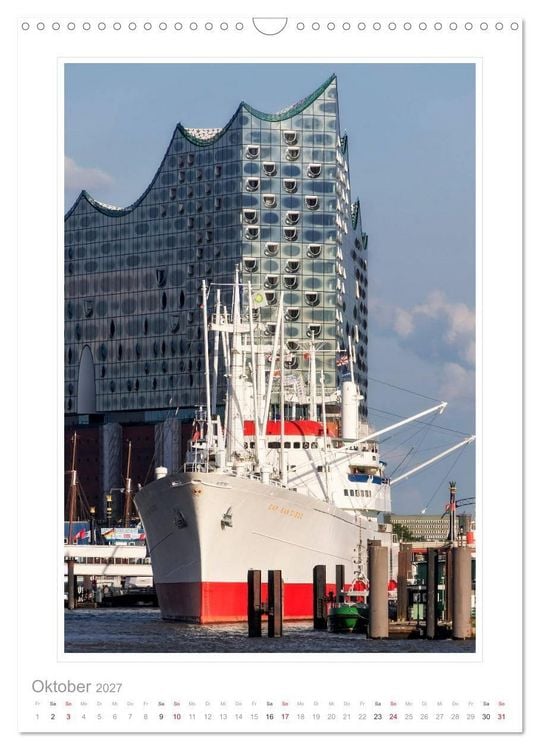 Produktbild: Hamburg - Impressionen einer Stadt (Wandkalender 2027 DIN A3 hoch), CALVENDO Monatskalender