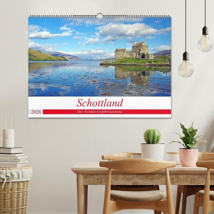Produktbild: Schottland - Der Norden Gro&szlig;britanniens (Wandkalender 2026 DIN A2 quer), CALVENDO Monatskalender