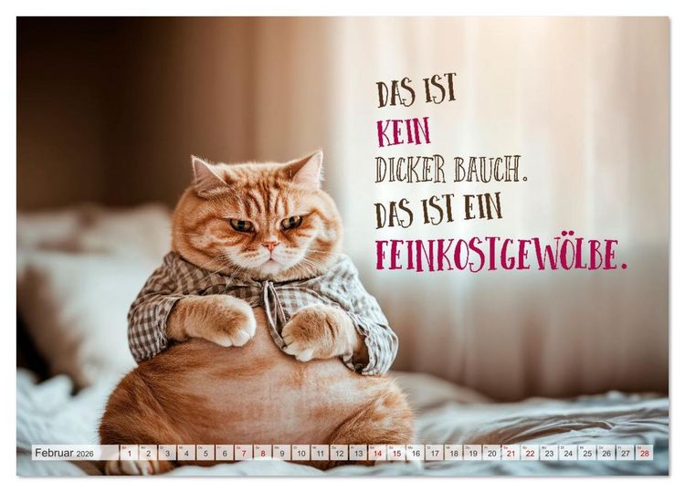 Produktbild: FLAUSCHFIGUR DELUXE Jeden Monat ein H&auml;ppchen Humor (Tischkalender 2026 DIN A5 quer), CALVENDO Monatskalender
