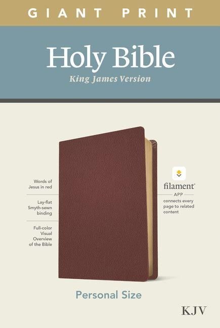 Produktbild: KJV Personal Size Giant Print Bible, Filament Enabled Edition (Genuine Leather, Burgundy)