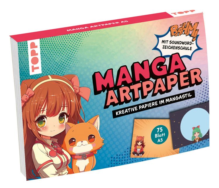 Produktbild: Manga Art Paper in DIN A5. Mit Soundword- Zeichenschule