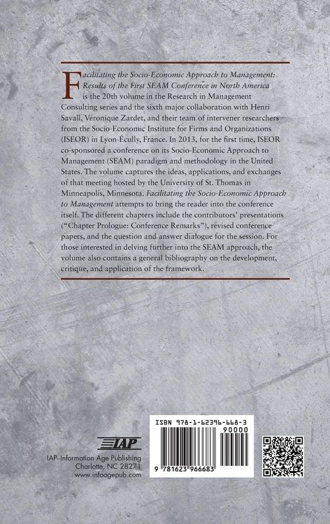 Produktbild: Facilitating the Socio-Economic Approach to Management