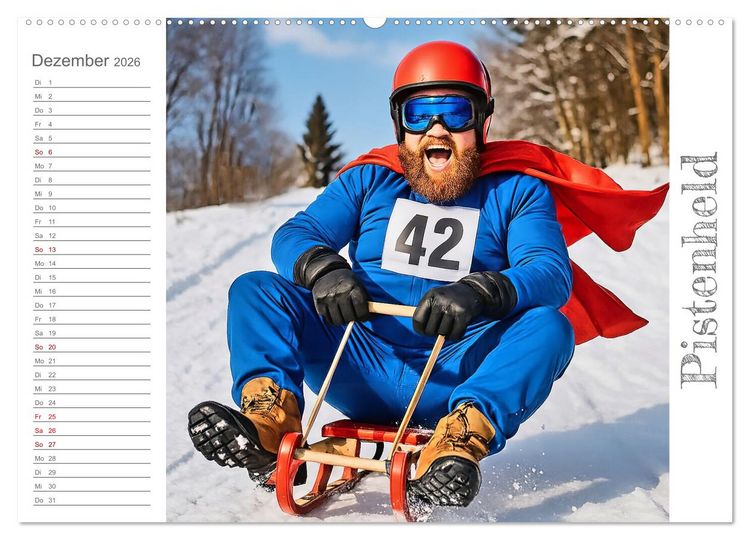 Produktbild: M&auml;nneralarm - Ein Jahr voller herrlicher M&auml;nnlichkeit (Wandkalender 2026 DIN A2 quer), CALVENDO Monatskalender