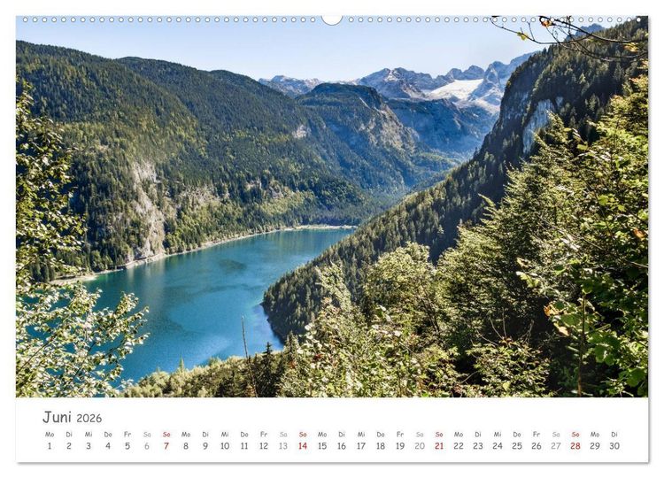 Produktbild: Gemma wandern - Wanderungen im Salzkammergut (hochwertiger Premium Wandkalender 2026 DIN A2 quer), Kunstdruck in Hochglanz