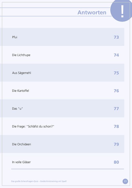 Produktbild: Das gro&szlig;e Scherzfragen-Quiz f&uuml;r Senioren