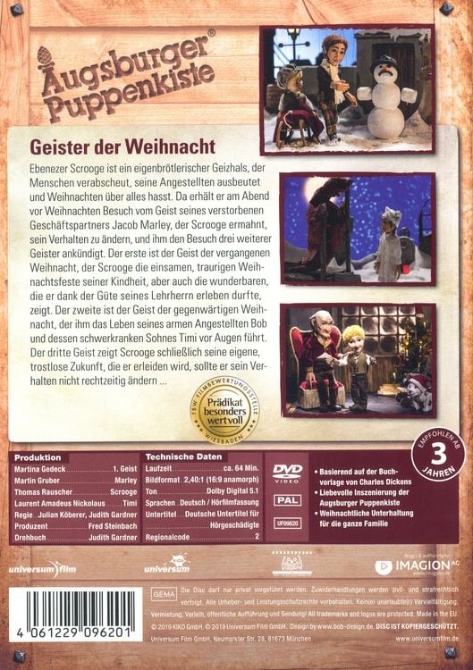 Produktbild: Augsburger Puppenkiste - Geister der Weihnacht