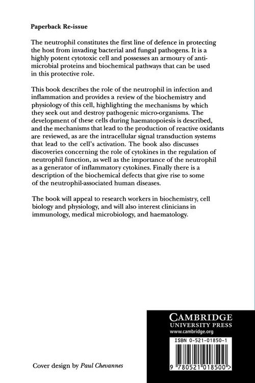 Produktbild: Biochemistry and Physiology of the Neutrophil