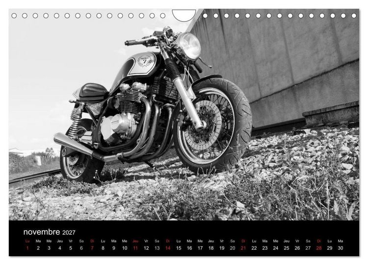 Produktbild: Une moto de caract&egrave;re (Calendrier mural 2027 DIN A4 vertical), CALVENDO calendrier mensuel