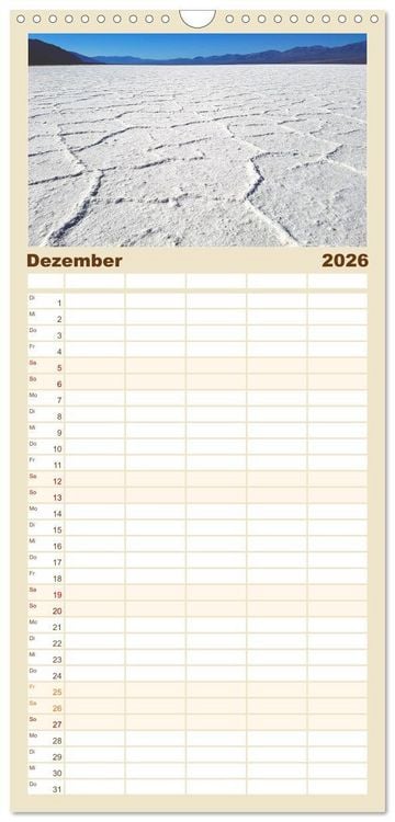 Produktbild: Familienplaner 2026 - USA Nationalparks - Familienplaner / Kalender - Eine Reise durch die Vielfalt und Sch&ouml;nheit der Naturparks Nordamerikas mit 5 Spalten (Wandkalender, 21 x 45 cm) CALVENDO