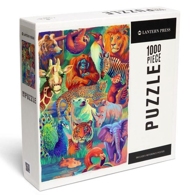 Produktbild: Vivid Animal Series - Collage - 1000 Piece Puzzle
