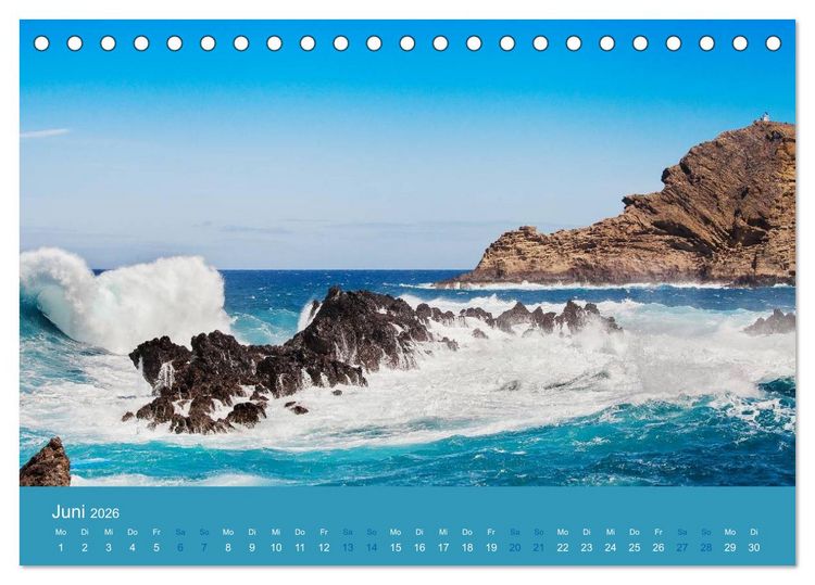 Produktbild: Berg, Land und Meer - Eine Reise durch die Landschaften (Tischkalender 2026 DIN A5 quer), CALVENDO Monatskalender
