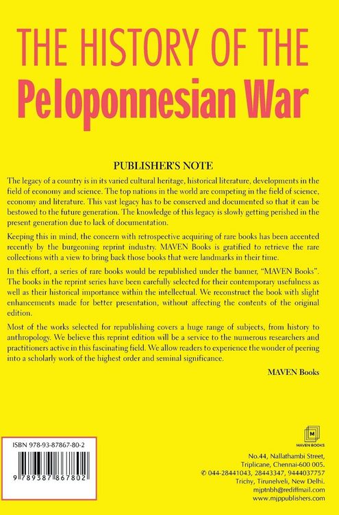 Produktbild: THE HISTORY OF THE Peloponnesian War