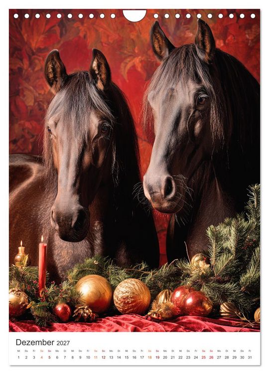 Produktbild: Edle Pferde (Wandkalender 2027 DIN A4 hoch), CALVENDO Monatskalender