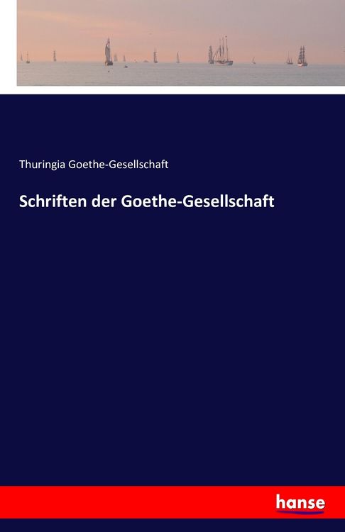 Produktbild: Schriften der Goethe-Gesellschaft