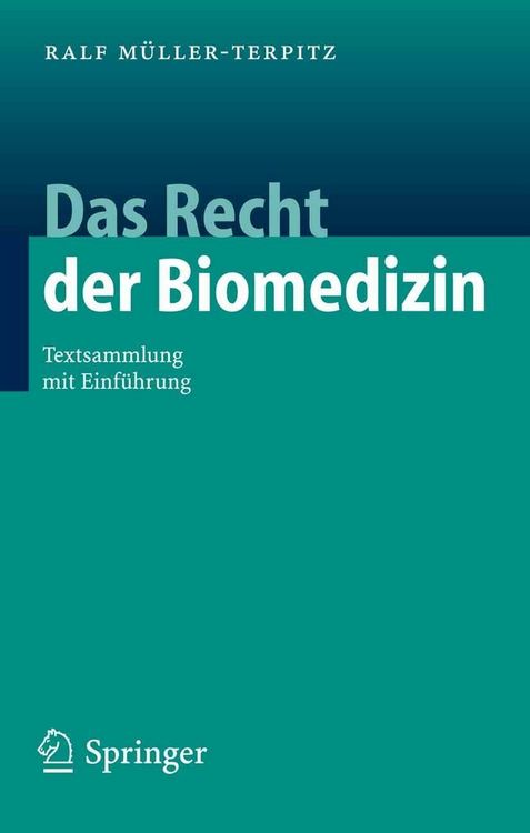 Produktbild: Das Recht der Biomedizin