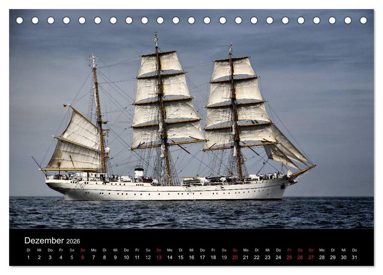 Produktbild: Baltic Sail (Tischkalender 2026 DIN A5 quer), CALVENDO Monatskalender