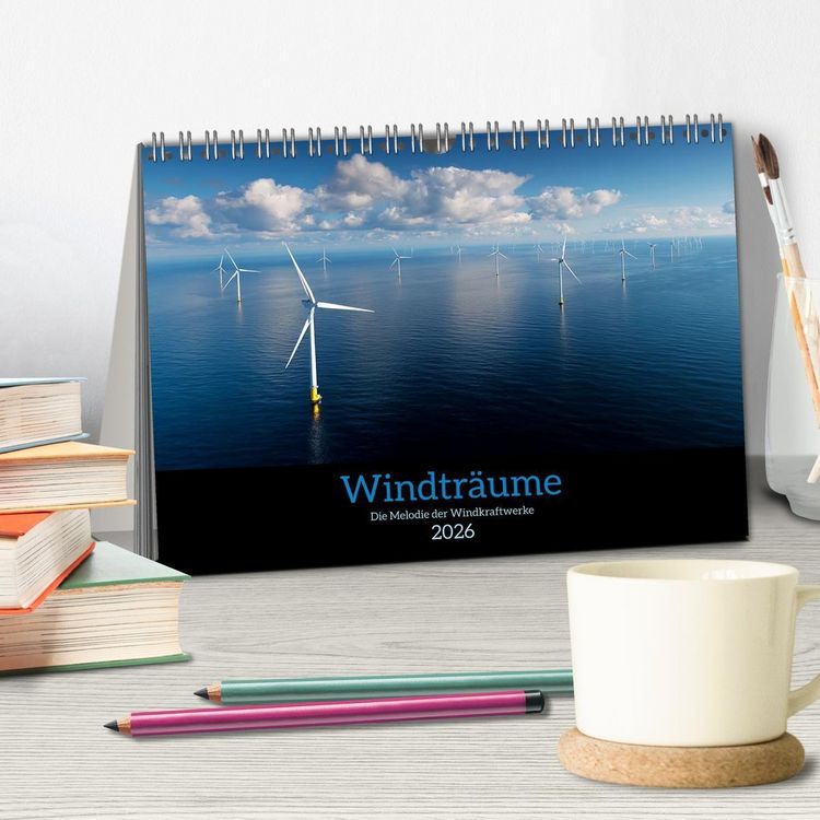 Produktbild: Windtr&auml;ume (Tischkalender 2026 DIN A5 quer), CALVENDO Monatskalender